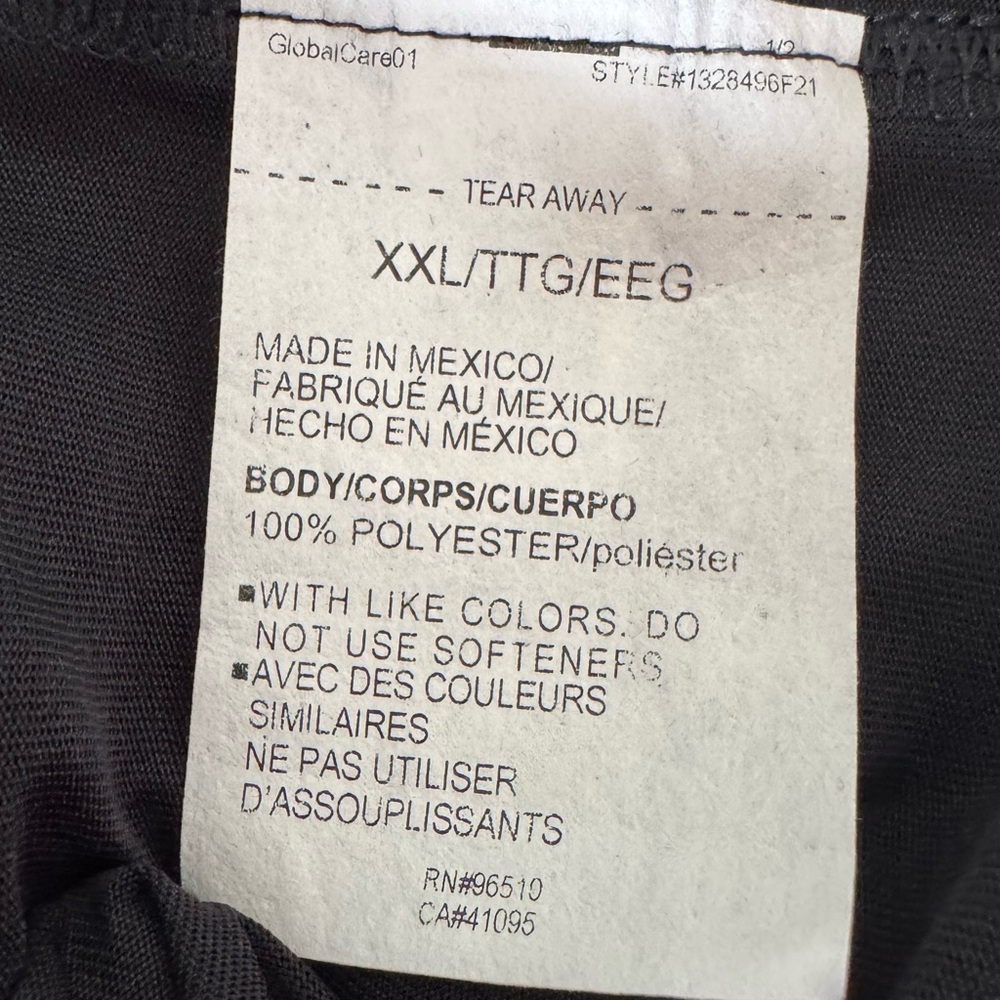 Under Armour Tech Loose Fit Black Long Sleeve lightweight Shirt Size 2XL - Picture 7 of 9